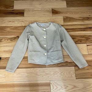 Stripe light weight jacket.